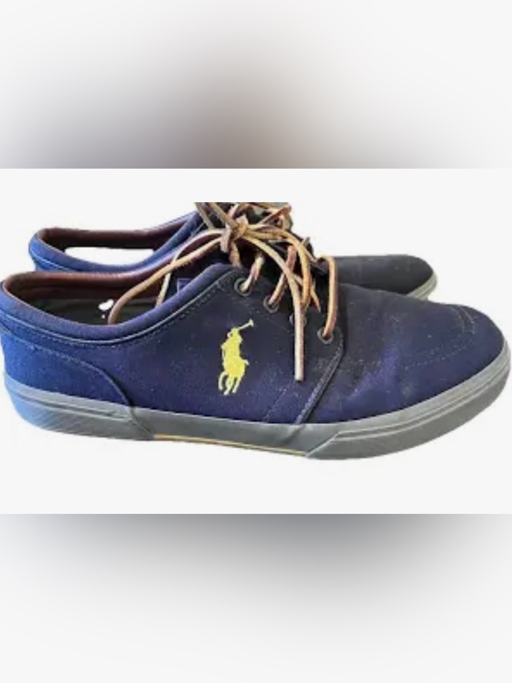Polo by Ralph Lauren Faxon Low Navy Canvas Sneakers/Topsiders 13 D